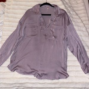 FREE PEOPLE SILKY LILAC TOP